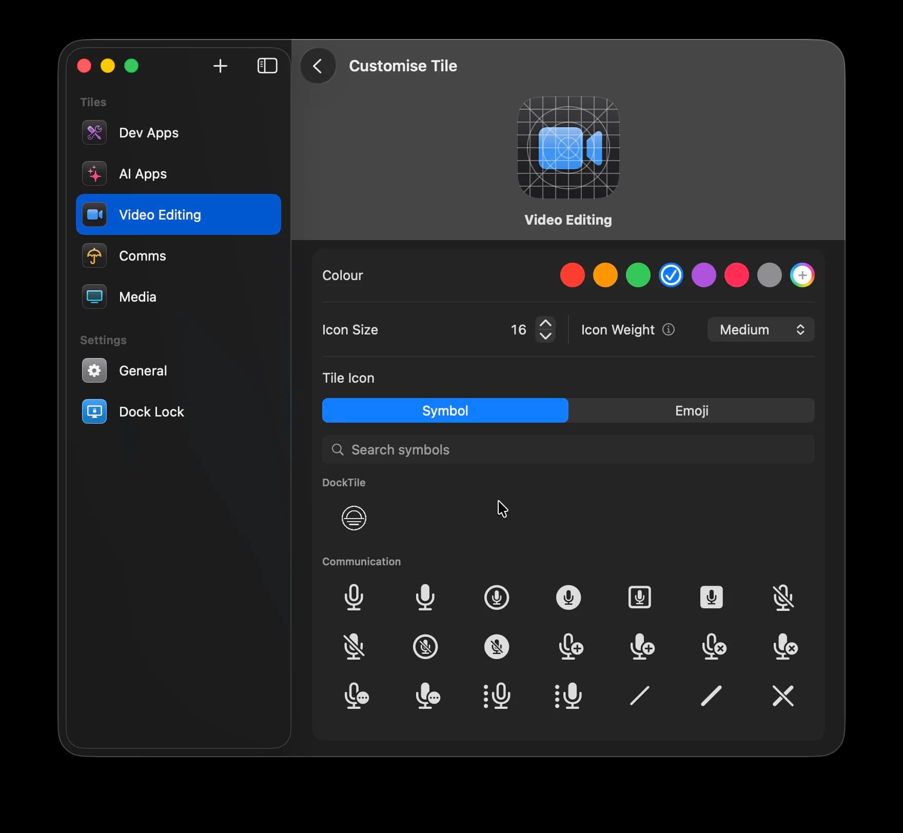 Colour, symbols, emoji, size & weight